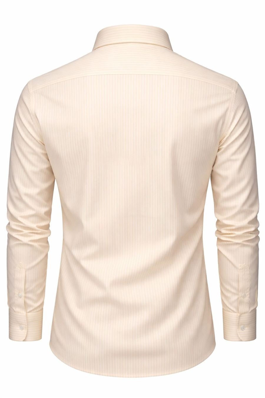 Degross Men Cream Striped Regular Fit Full Sleeve Shirt — view 2 of 5