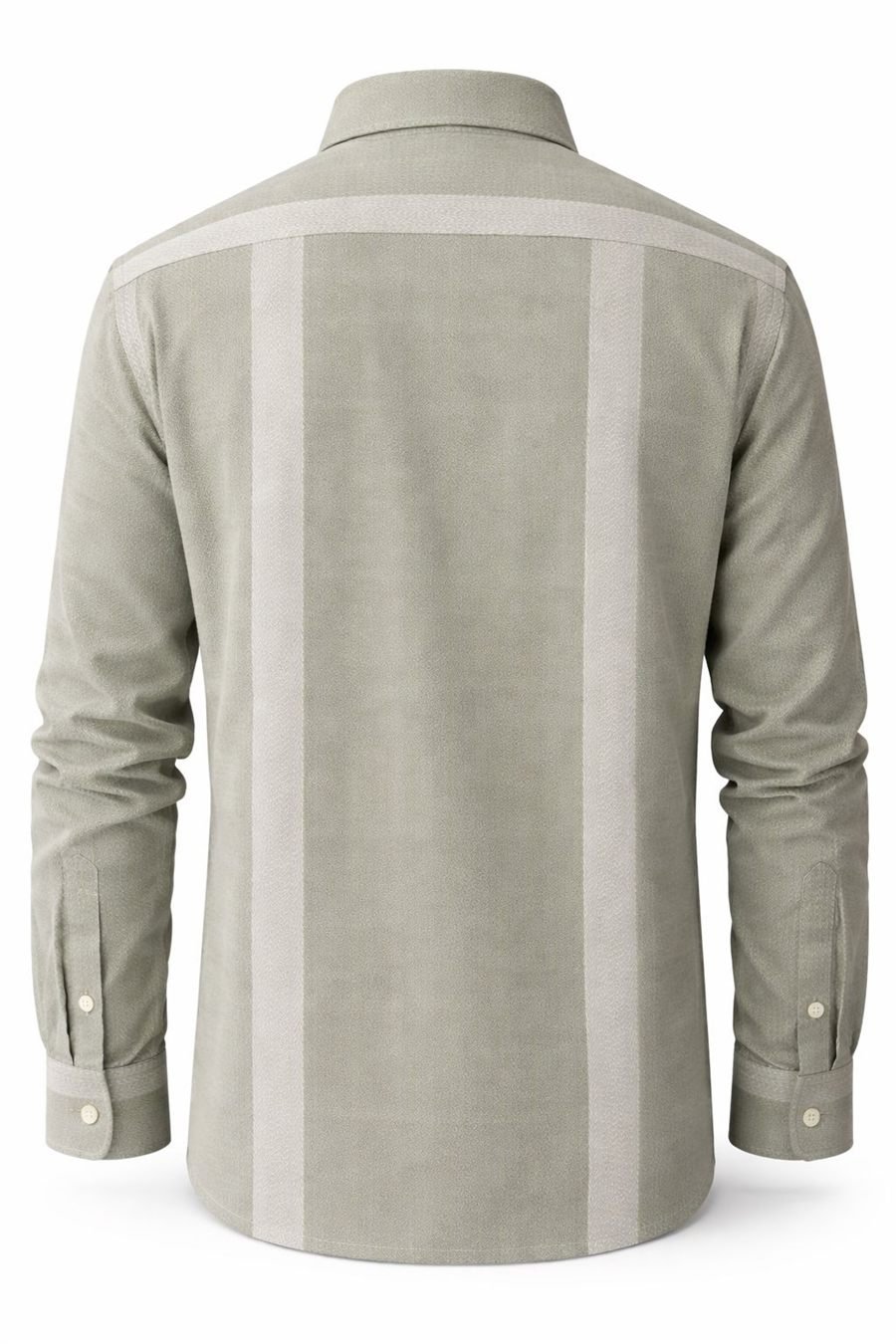 Degross Men Cream Striped Regular Fit Full Sleeve Shirt — view 5 of 5