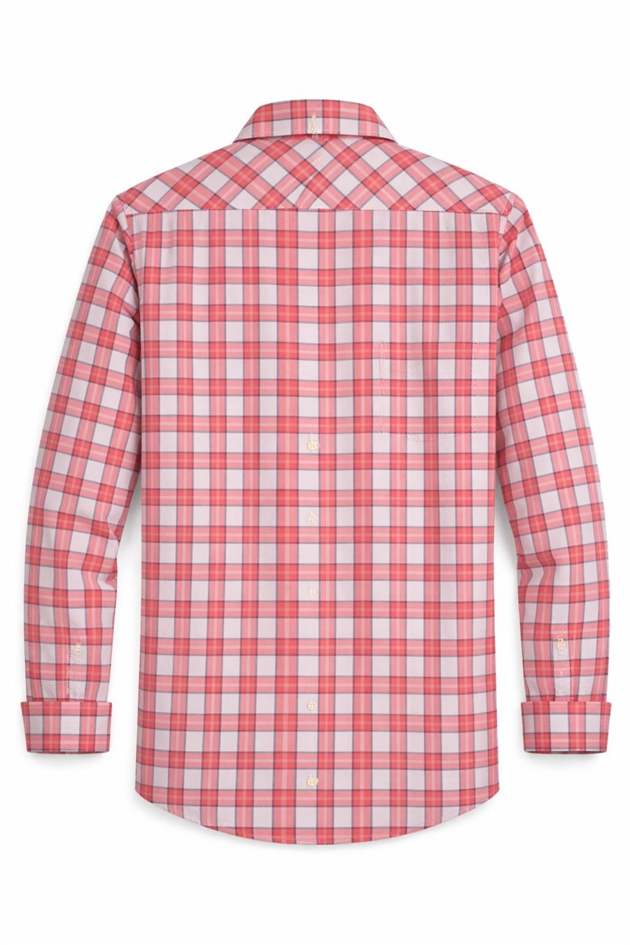 Degross Men Red White Checked Regular Fit Full Sleeve Shirt — view 2 of 5